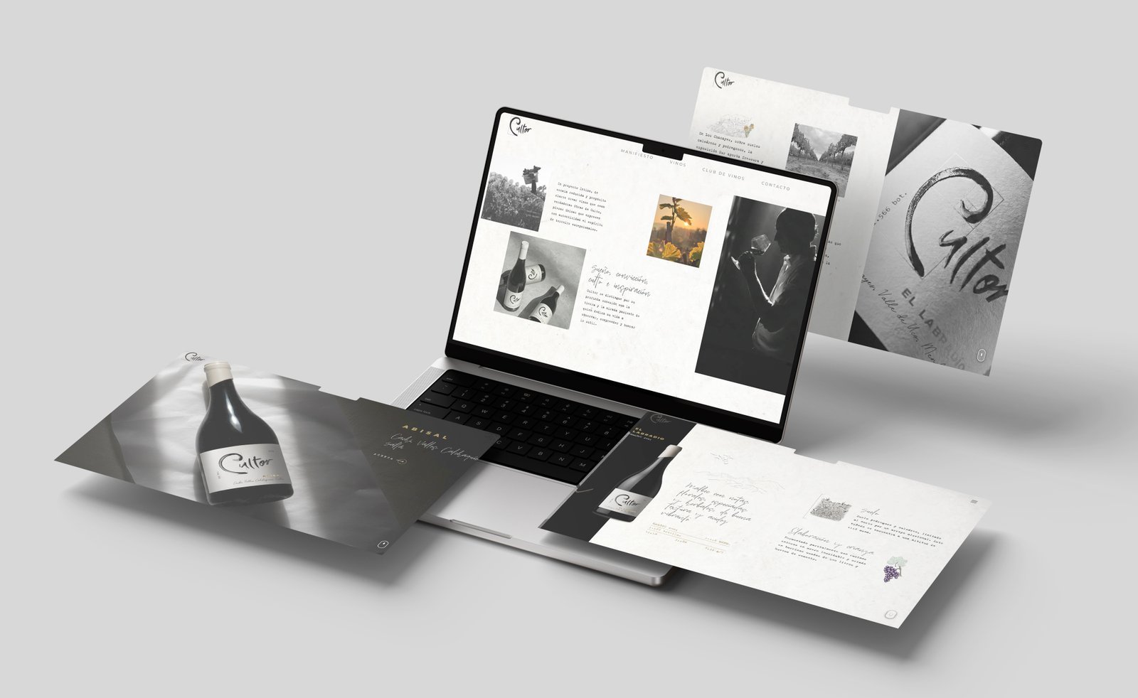 Mockup del sitio web de Cultor diseñado por Argency
