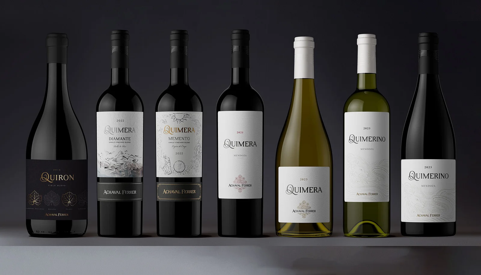 Pirámide completa de Quimera: Quimera, Quimerino, Memento, Diamante y Quirón